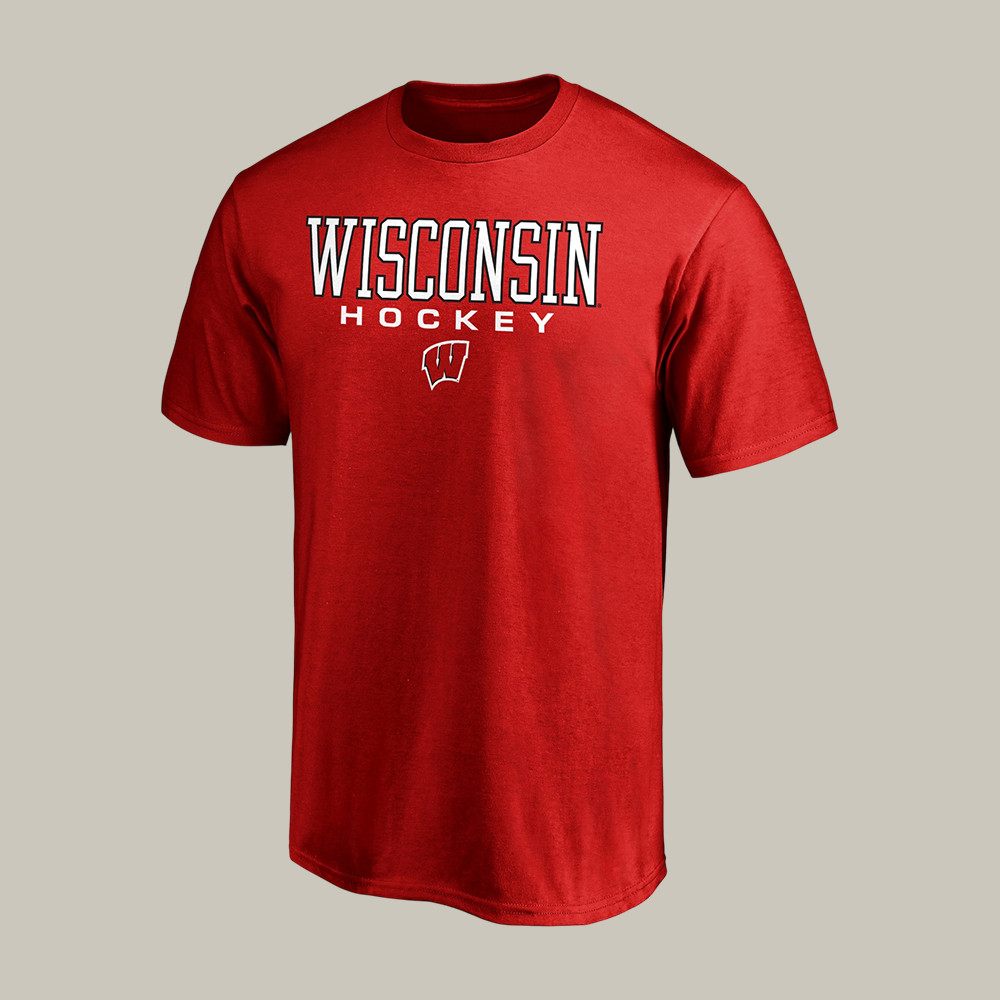Wisconsin Badgers Team Unity Hockey T-Shirt NCAA Men's Ice Hockey Clothes Game Day Gift For Him