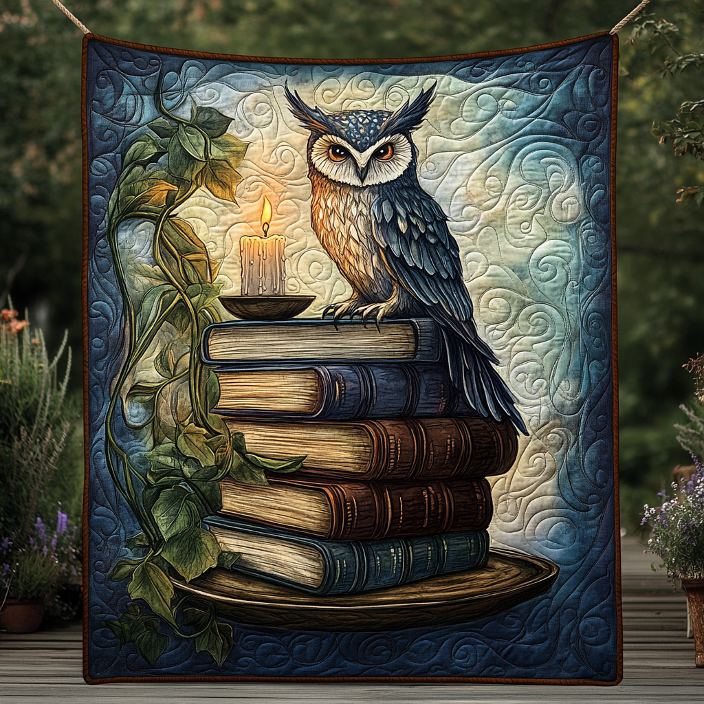 Wisdom Perch Quilted Blanket Owl Blanket Idea Gifts For Her