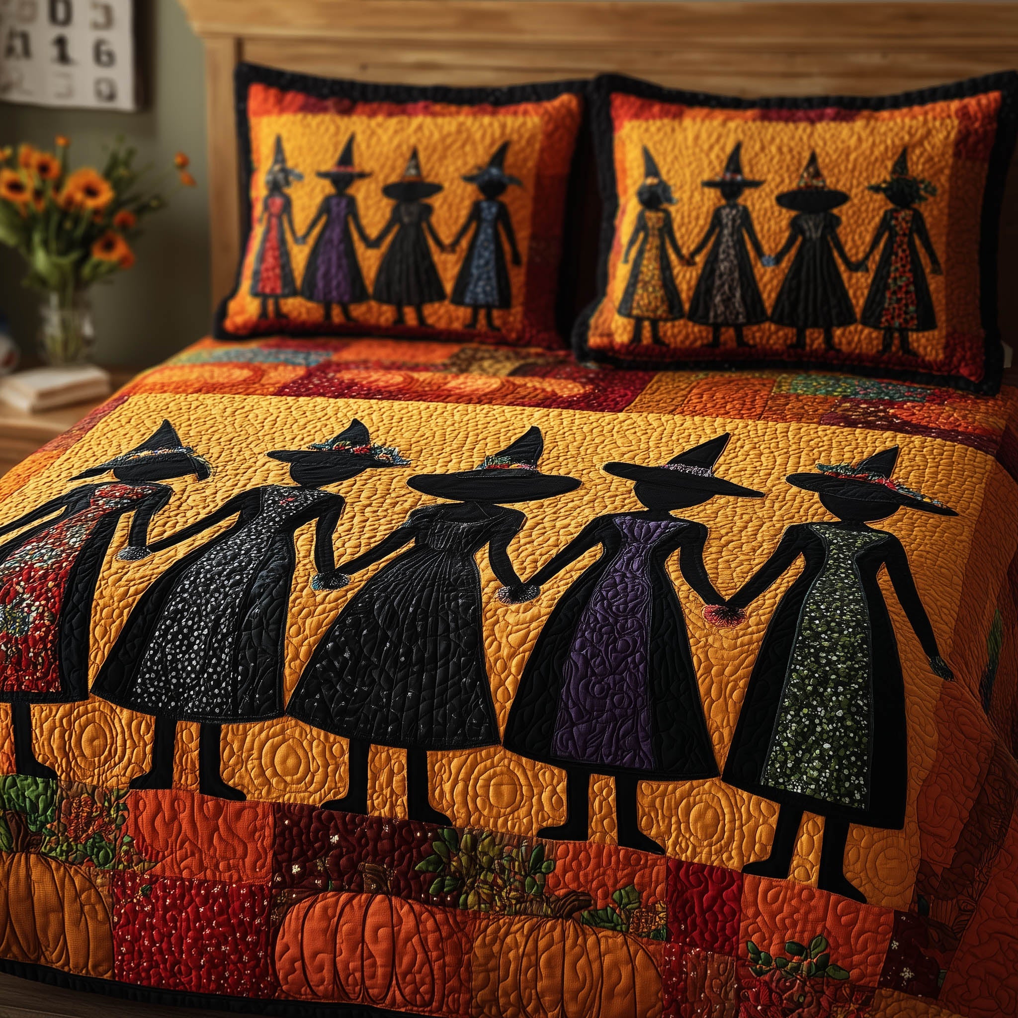 Wisdom Squad Quilted Bedding Set Modern Design