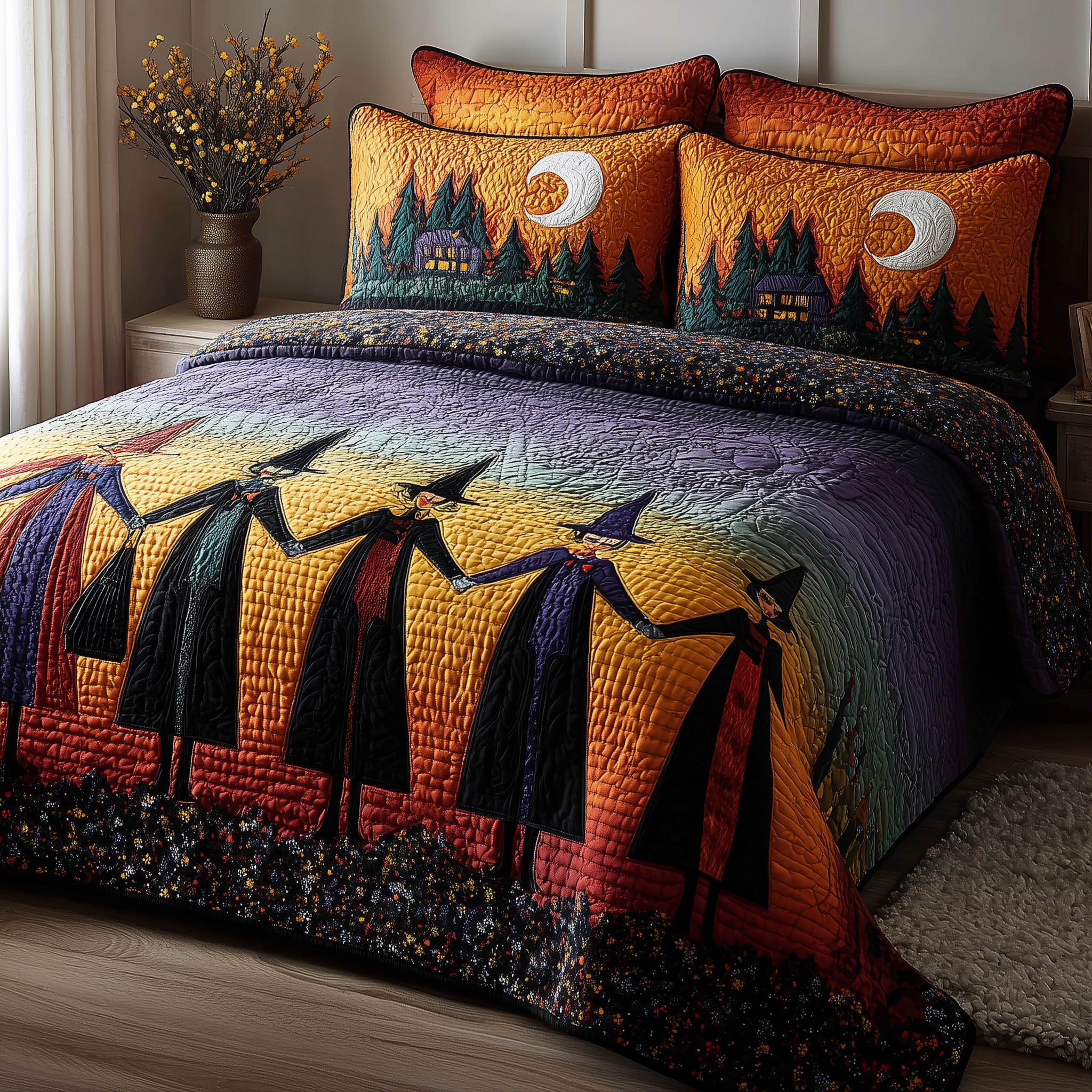 Wisdom Squad Quilted Bedding Set Unique Pattern
