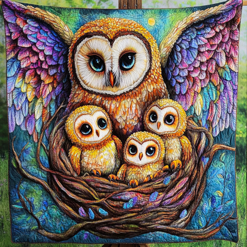 Wise Nest Quilted Blanket Best Throw Blanket Great Best Gifts For Owl Lovers