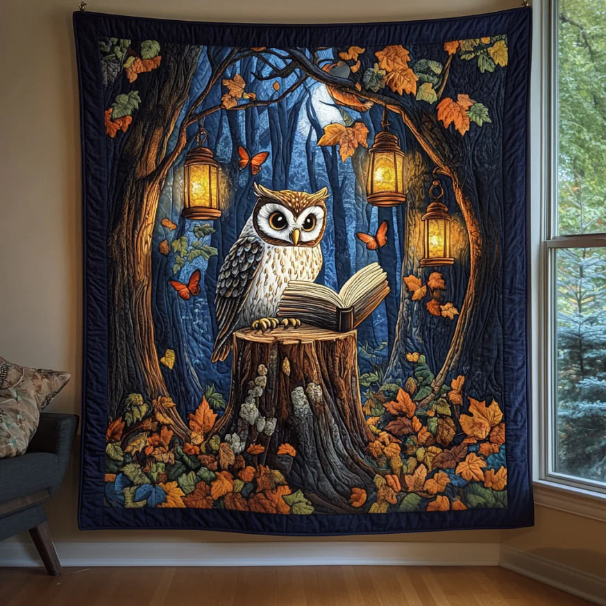 Wise Owl Quilt.webp Perfect Quilt Blanket Gift for Family and Friends(1)