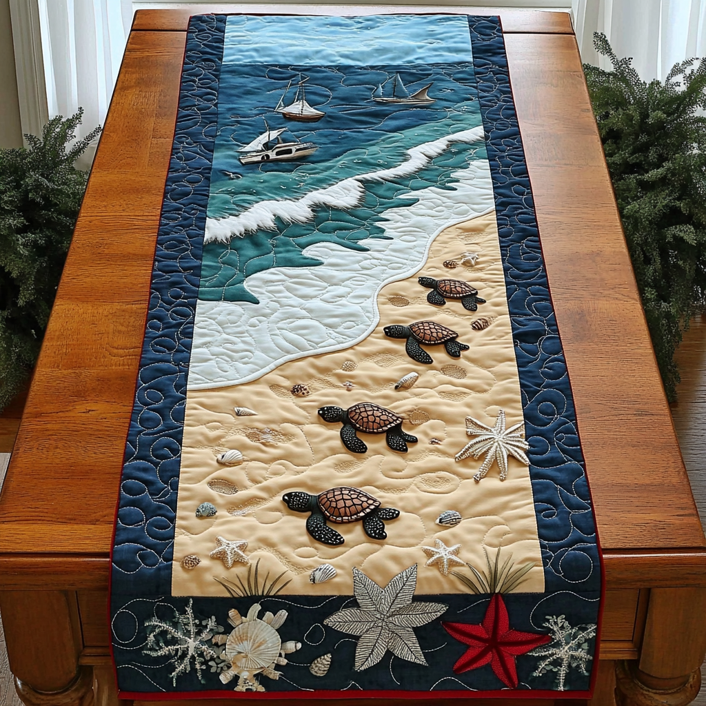 Wise Wanderer Quilted Table Runner Floral Runner Best Gifts For New Moms