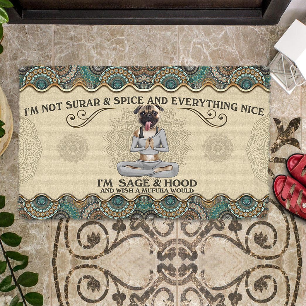 Wish A Mufuka Would Pug Doormat Door Decorating Ideas Gifts For Pug Owners