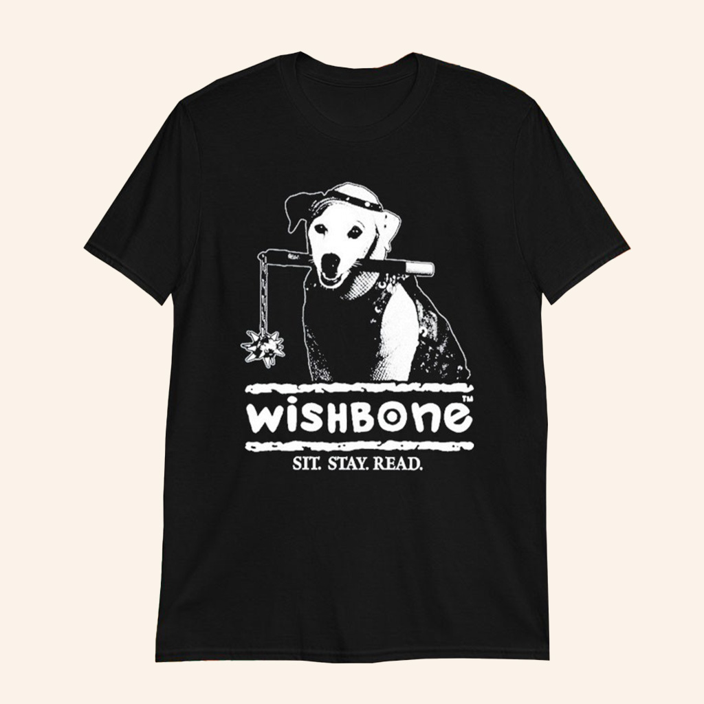 Wishbone Sit Stay Read T-Shirt Wishbone Merch Best Gifts For Dog Lovers