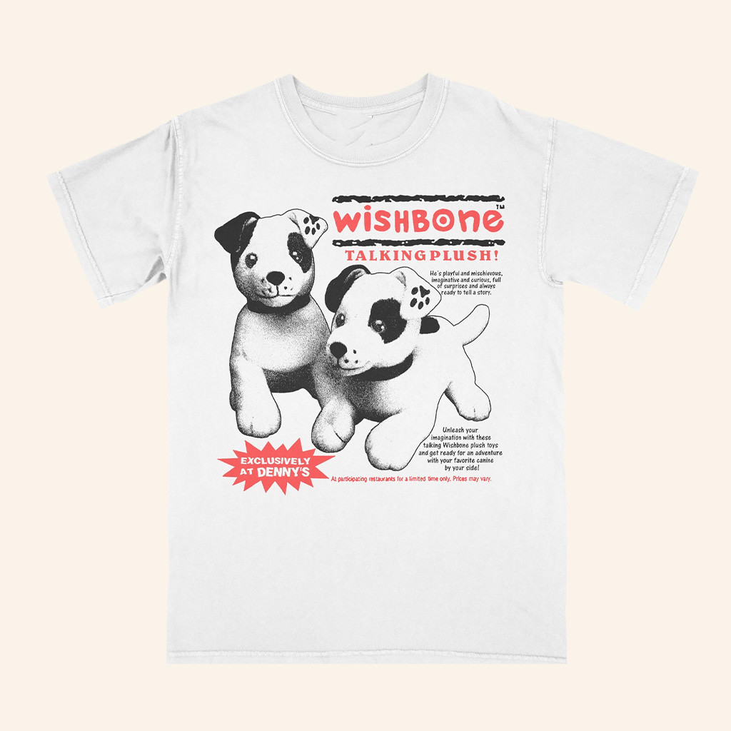 Wishbone Talking Plush Dogs T-Shirt Cute Animal Shirt Gifts For Dog Lovers
