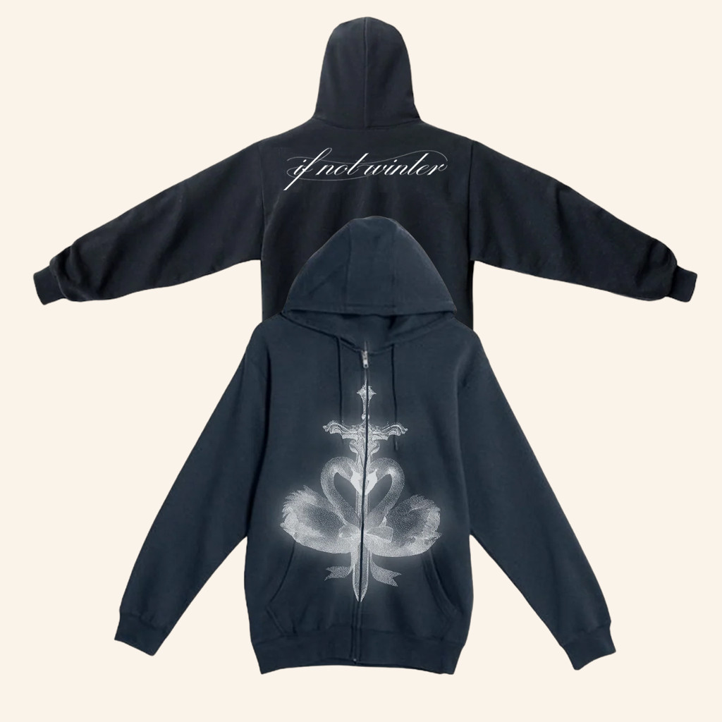 Wisp Music Merch Swan Zip Hoodie Birthday Present For Girlfriend Wisp Music Merch Swan Zip Hoodie Birthday Present For Girlfriend