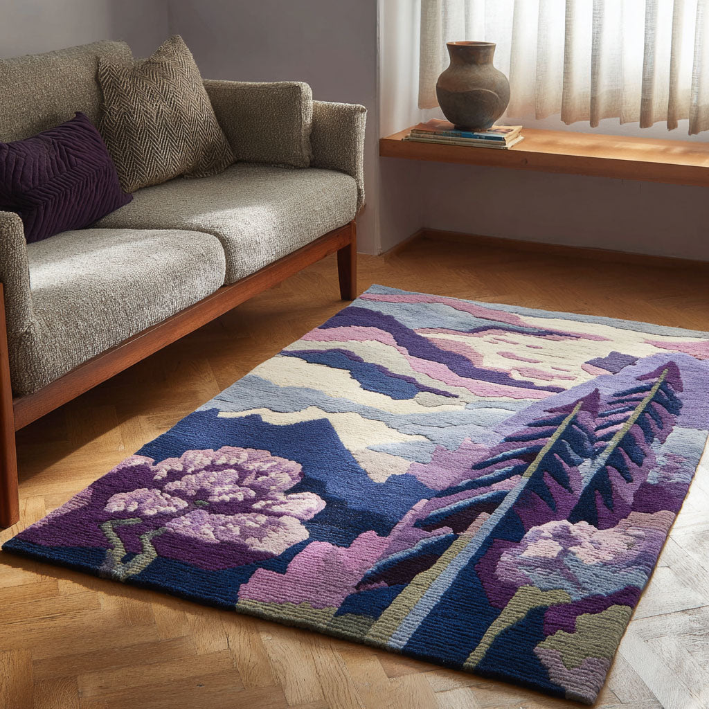 Wisteria Winds Area Rug Front Door Decor Blanket With Sunflowers