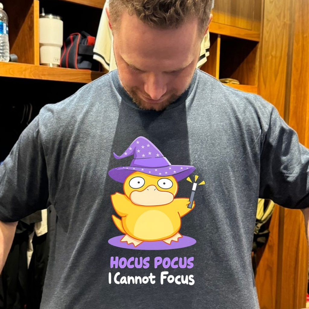 Witch Duck Hocus Pocus I Cannot Focus T-Shirt Funny Shirt Gifts For Him