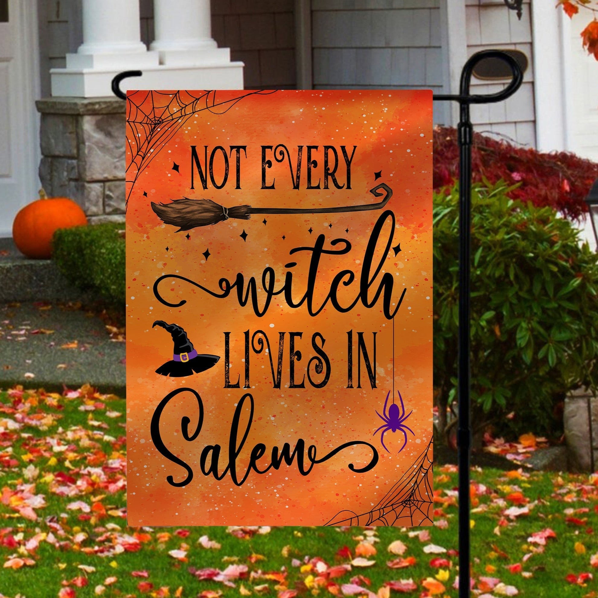 Witch Halloween Flag Not Every Witch Lives In Salem Flag Halloween Decor Witchy Gift For Her