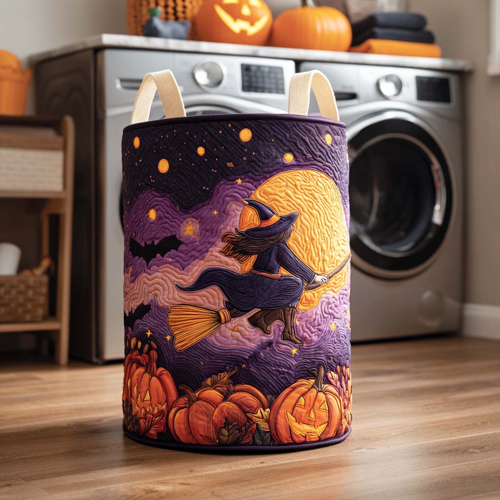 Witching Hour Quilted Laundry Basket Spring Merch Pick