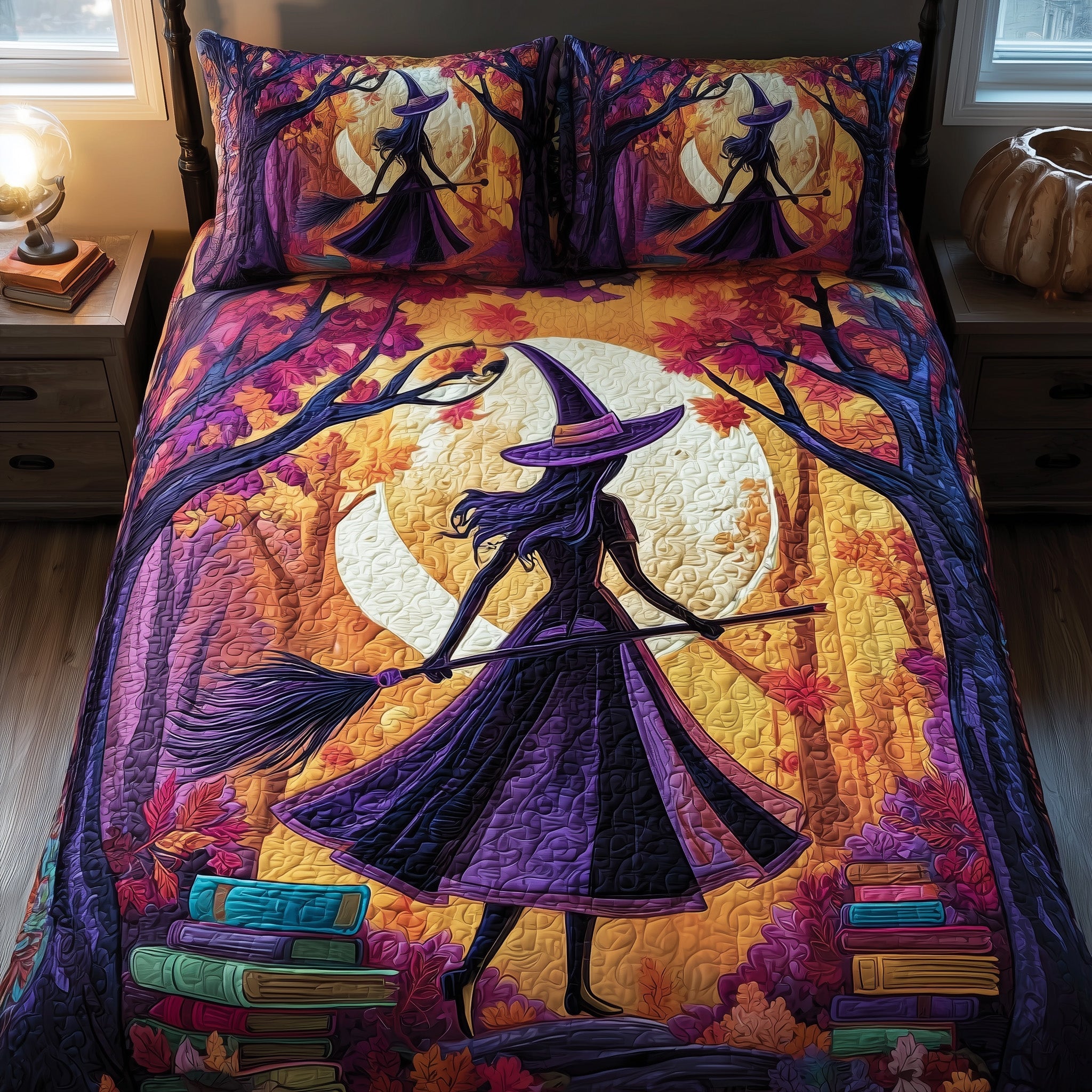 Witchy Charm Quilted Bedding Set Wedding Gift