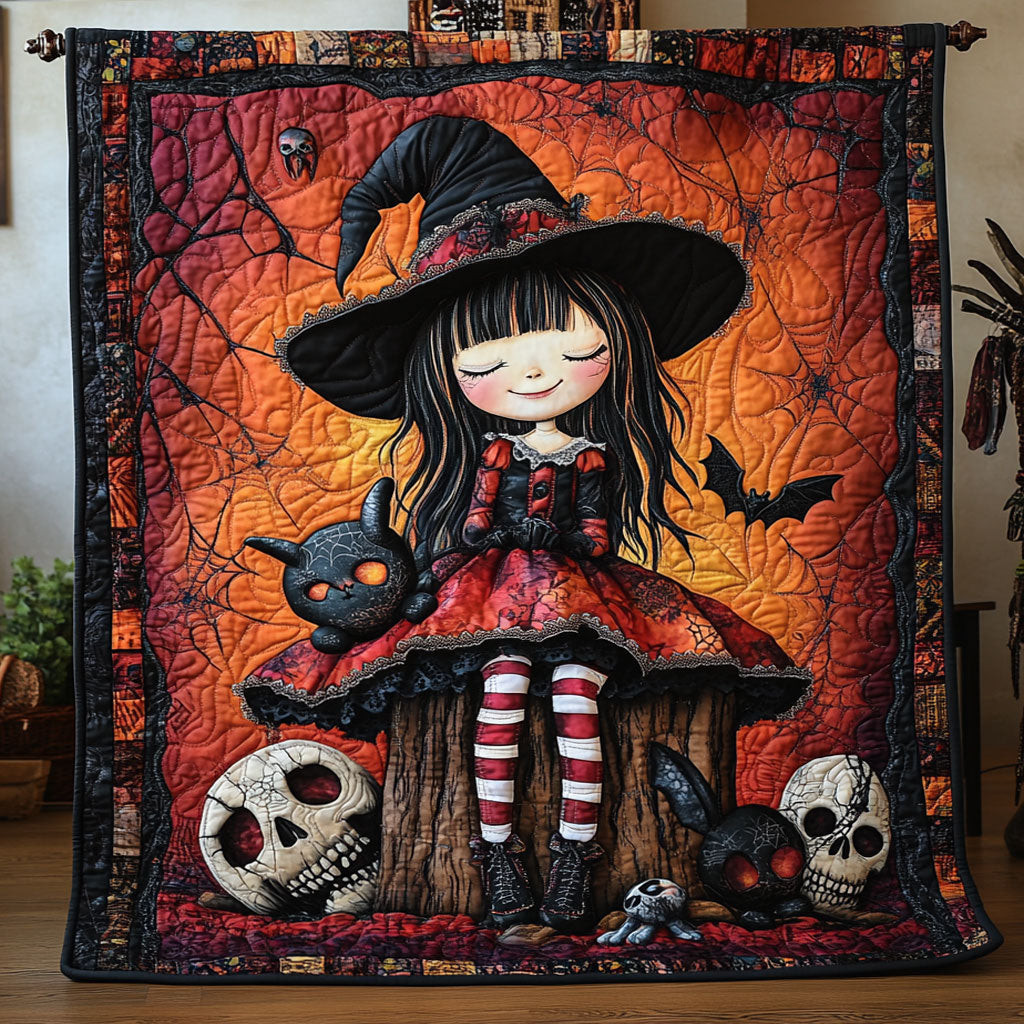 Witchy Whispers Quilt Gifts Decoration For Friends and Family on Halloween