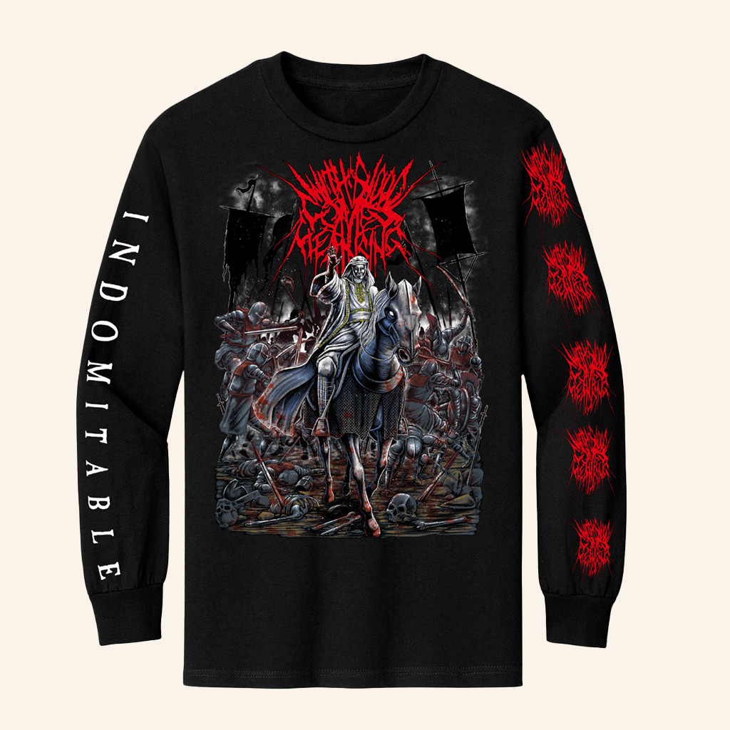 With Blood Comes Cleansing Merch Indomitable Long Sleeve Shirt Gifts For Band Lovers