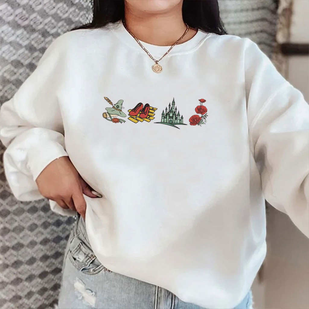 Wizard Of Oz Off To See The Wizard Embroidered Sweatshirt Christmas Gifts For Her Wizard Of Oz Off To See The Wizard Embroidered Sweatshirt Christmas Gifts For Her