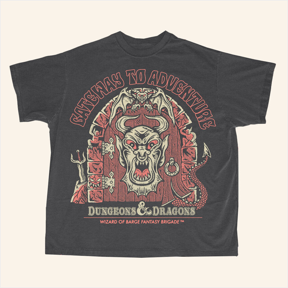 Wizardofbarge Merch Gateway To Adventure Vintage T-Shirt Black Gift Ideas For Dad Gifts For BFF