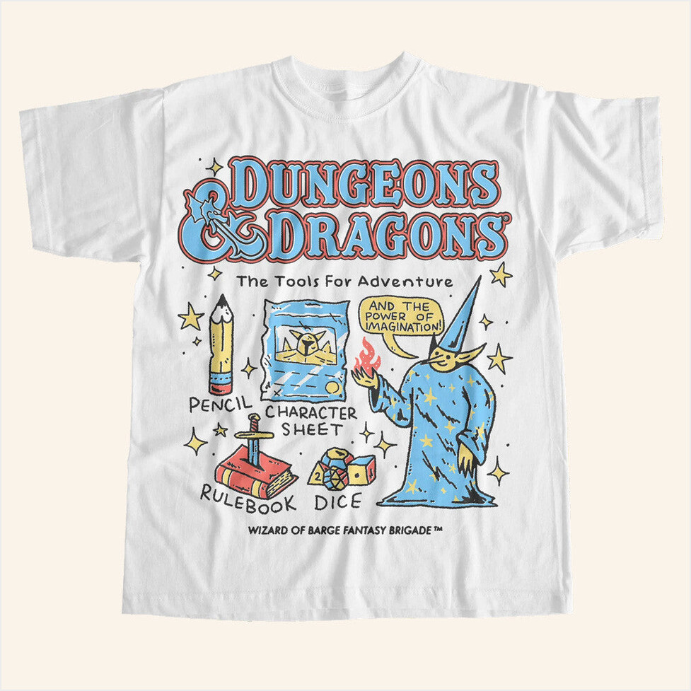 Wizardofbarge Merch Tools For Adventure T-Shirt Black Gift Ideas For Dad Gifts For Friends