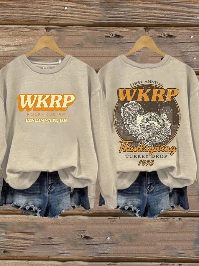 WKRP Cincinnati Sweatshirt Thanksgiving 1978 Apparel Present Ideal Gifts For Her