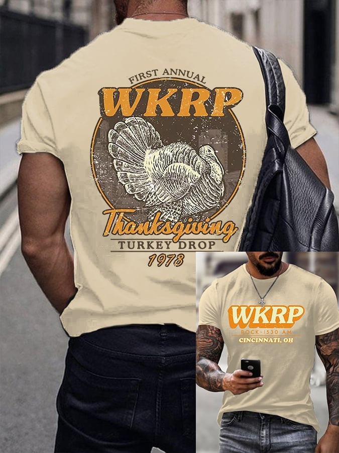 WKRP Thanksgiving 1978 T-Shirt Cincinnati Apparel Present Ideal Gifts For Him
