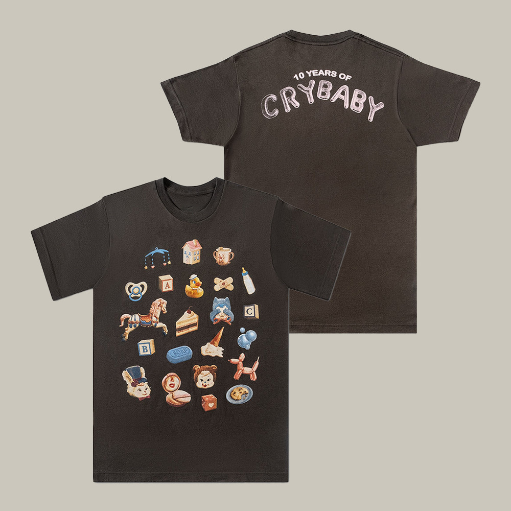 WMC Merch Anniversary Collage T-Shirt 10 Years Of Cry Baby Tee Melanie Martinez Lover Gift