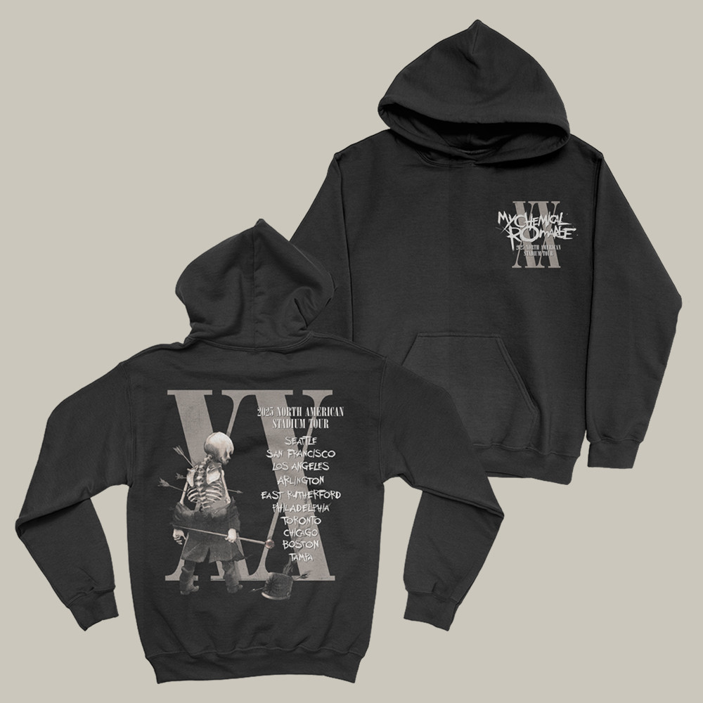 WMC Merch My Chemical Romance Zip Hoodie The Black Parade Tour Hoodie Gifts For Him