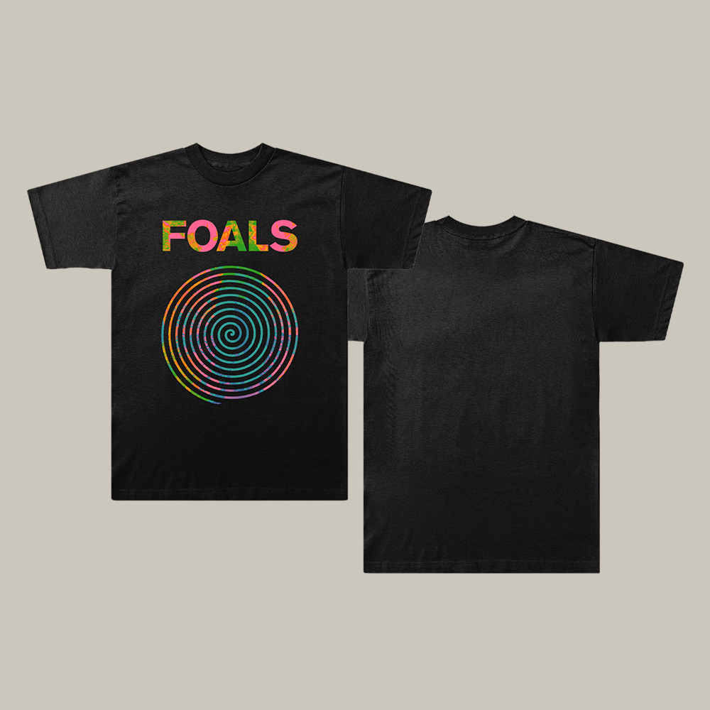 WMC Merch WWD X Anniversary Spiral T-Shirt Foals Rock Band Tee Music Gift For Fans