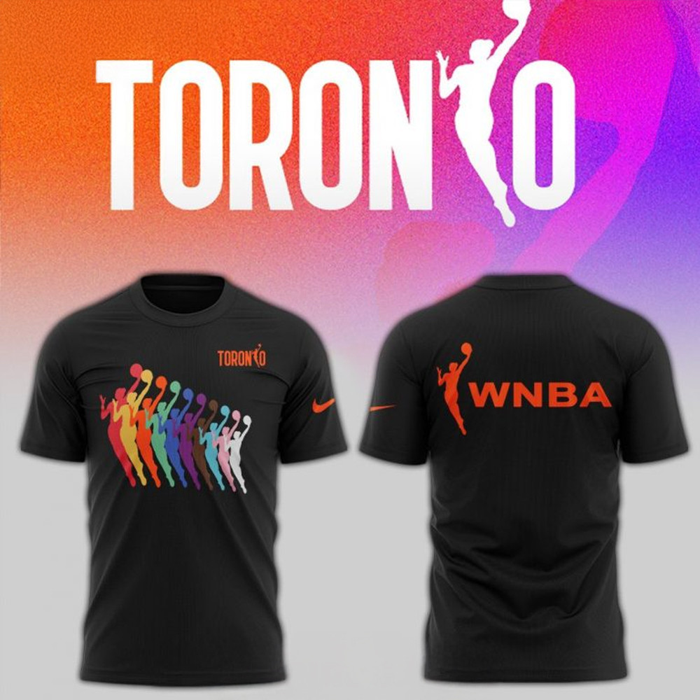 WNBA Toronto New 2025 Black T-Shirt Basketball Fan Gift Ideas