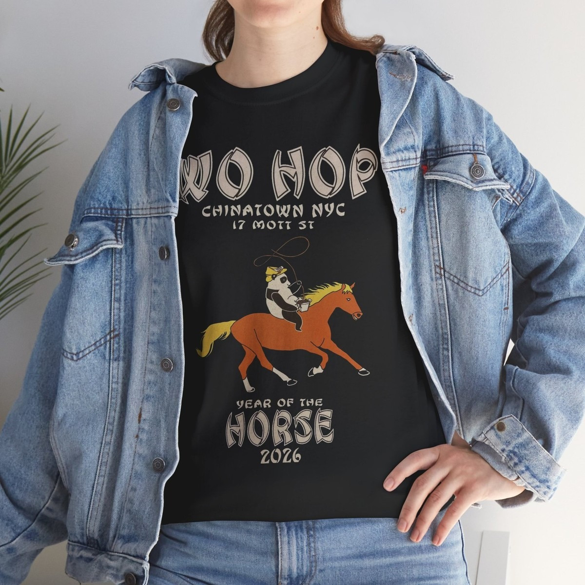 Wo Hop Chinatown NYC T-Shirt Year Of The Horse 2026 Chinese New Year Fan Merch Gift For Partners