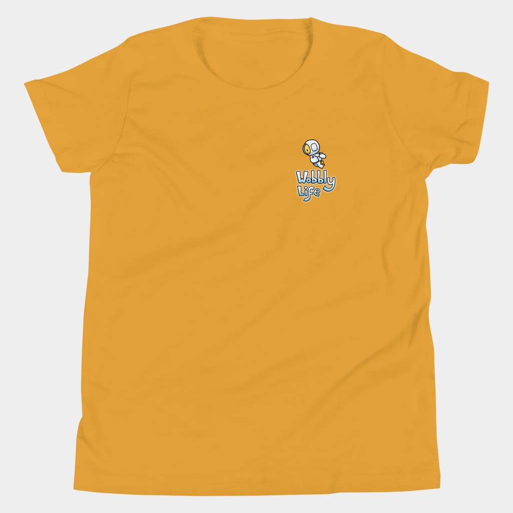 Wobbly Life Merch Space Small Chest Print T-Shirt Best Gifts For Sister