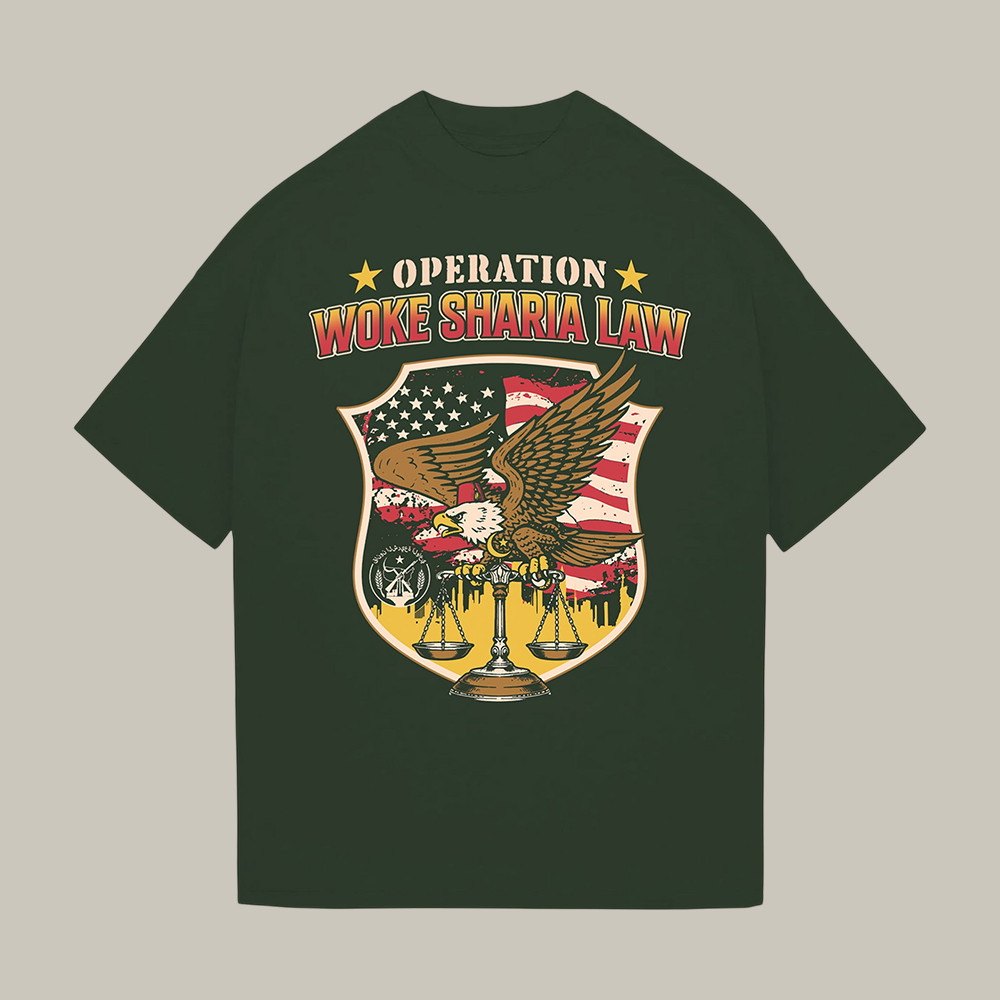 Woke Sharia Law Ideologie Eagle T-Shirt Hasan Piker Fan Merch Best Present For Boyfriend