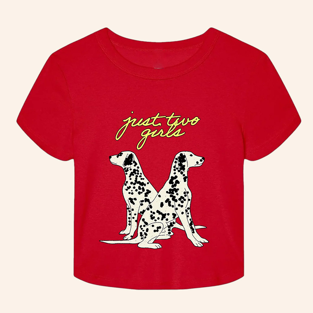 Wolf Alice Merch Wolf Alice Just Two Girls Cropped Shirt Music Gift Ideas For Her