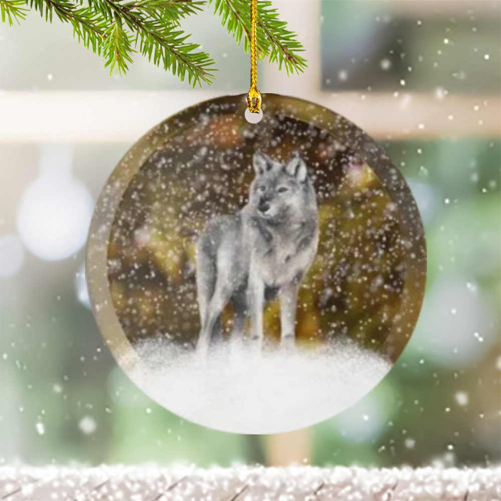 Wolf Christmas Ornament Wolf Christmas Ornaments Xmas Tree Decorations