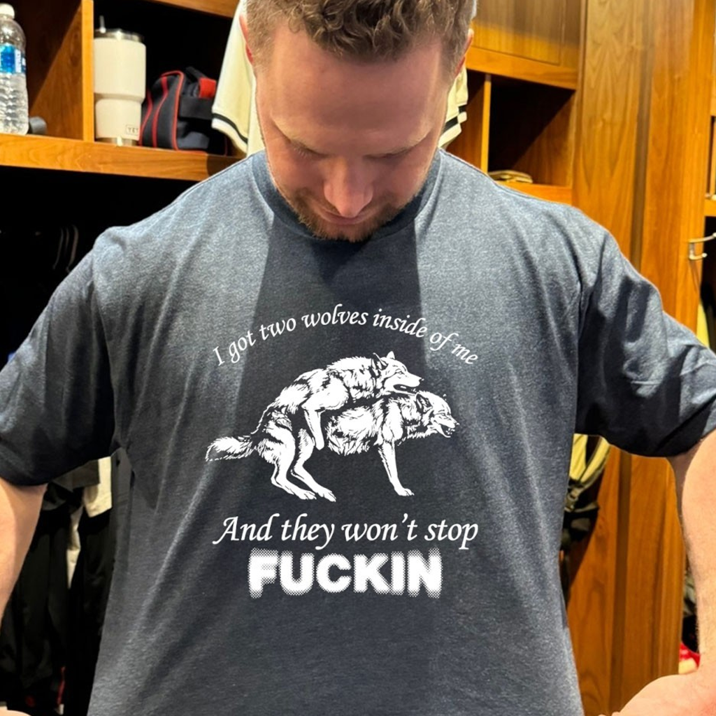 Wolf I Got Two Wolves Inside Of Me And They Won't Stop F Shirt Gift Ideas For Husband