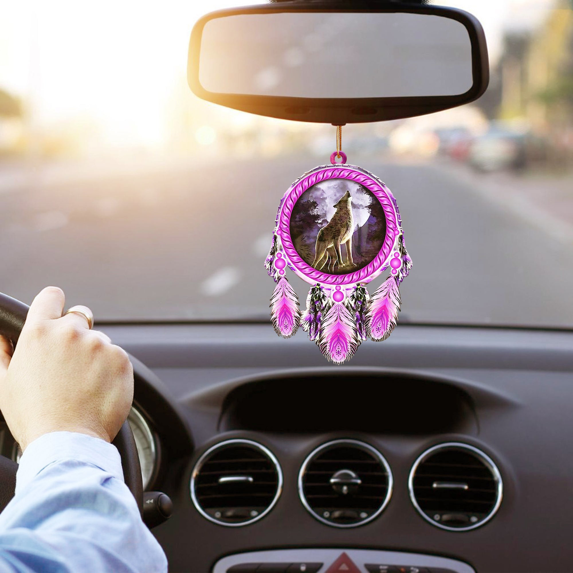 Wolf Native American Christmas Car Ornament Xmas Decorations Holiday Gift Ideas