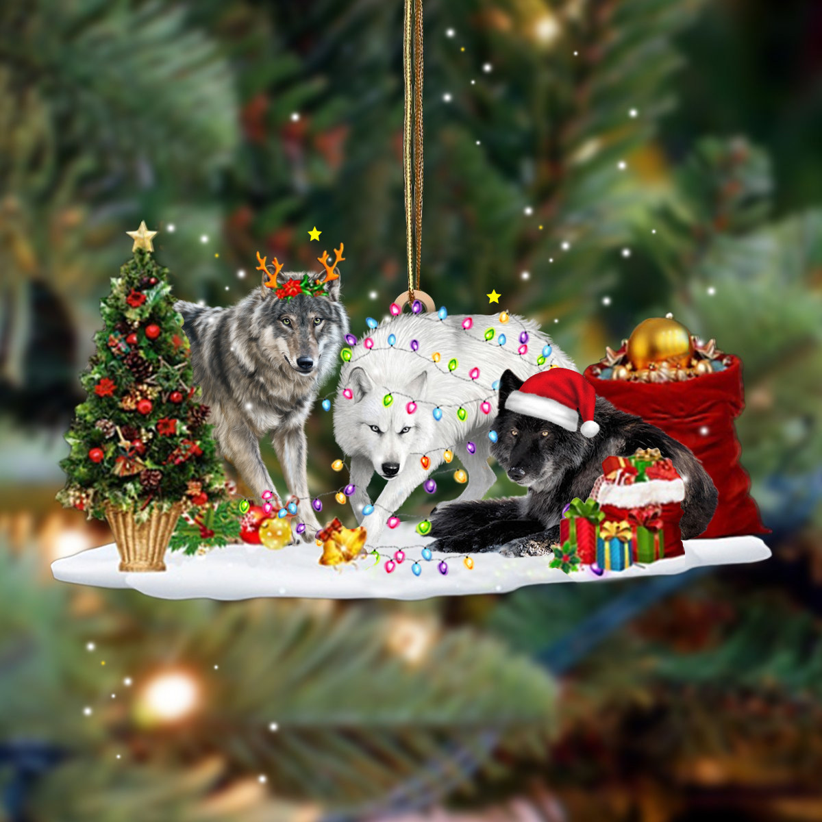 Wolf Ornaments Unique Christmas Ornaments Animal Decorations Wolf Lovers Gifts