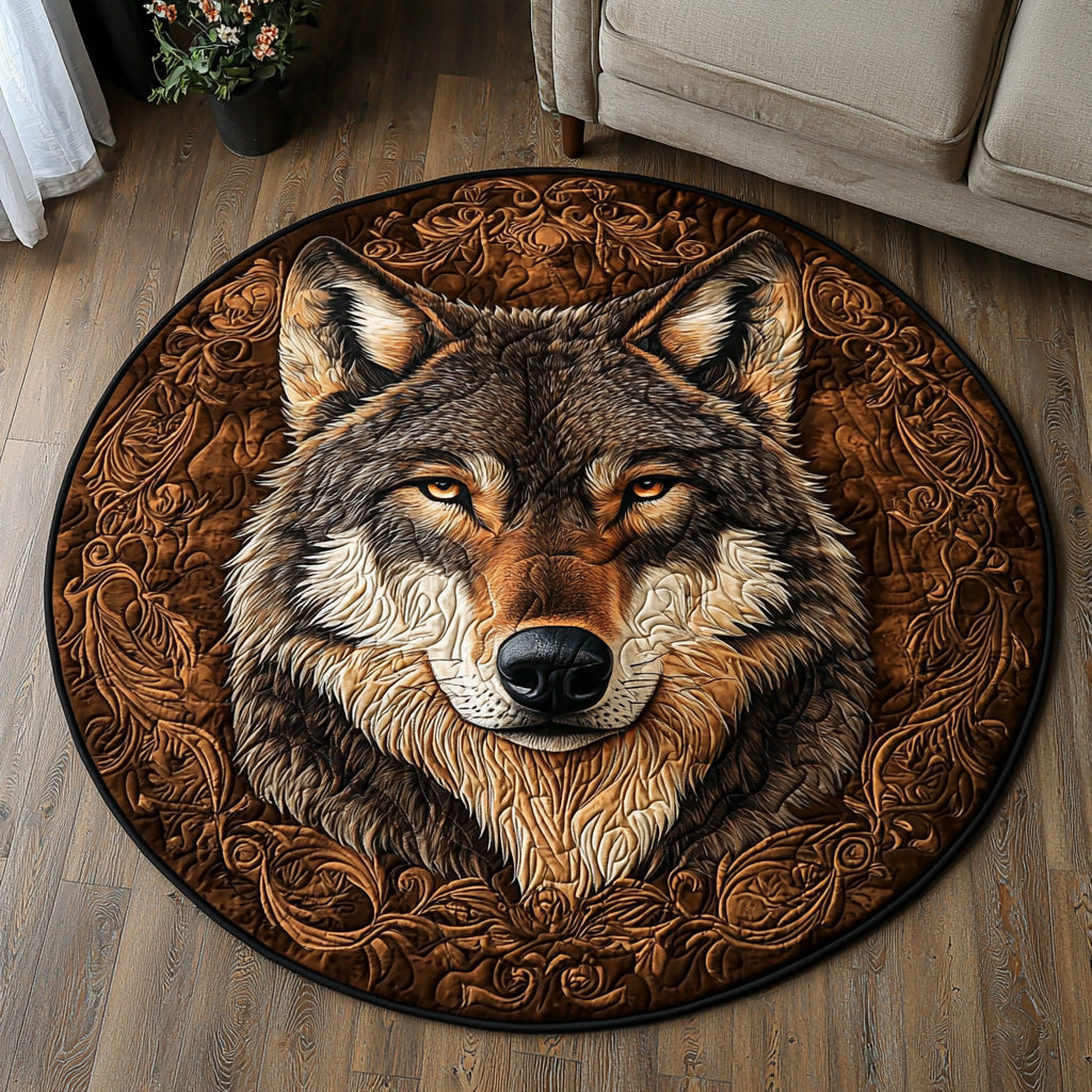 Wolf Path Quilted Round Mat Front Door Entryway Ideas Autumn Presents