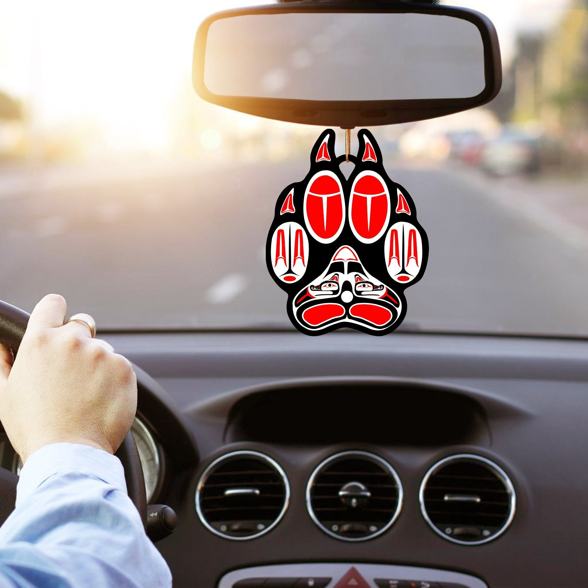 Wolf Paw Native American Christmas Car Ornament Xmas Holiday Decor Gift Ideas