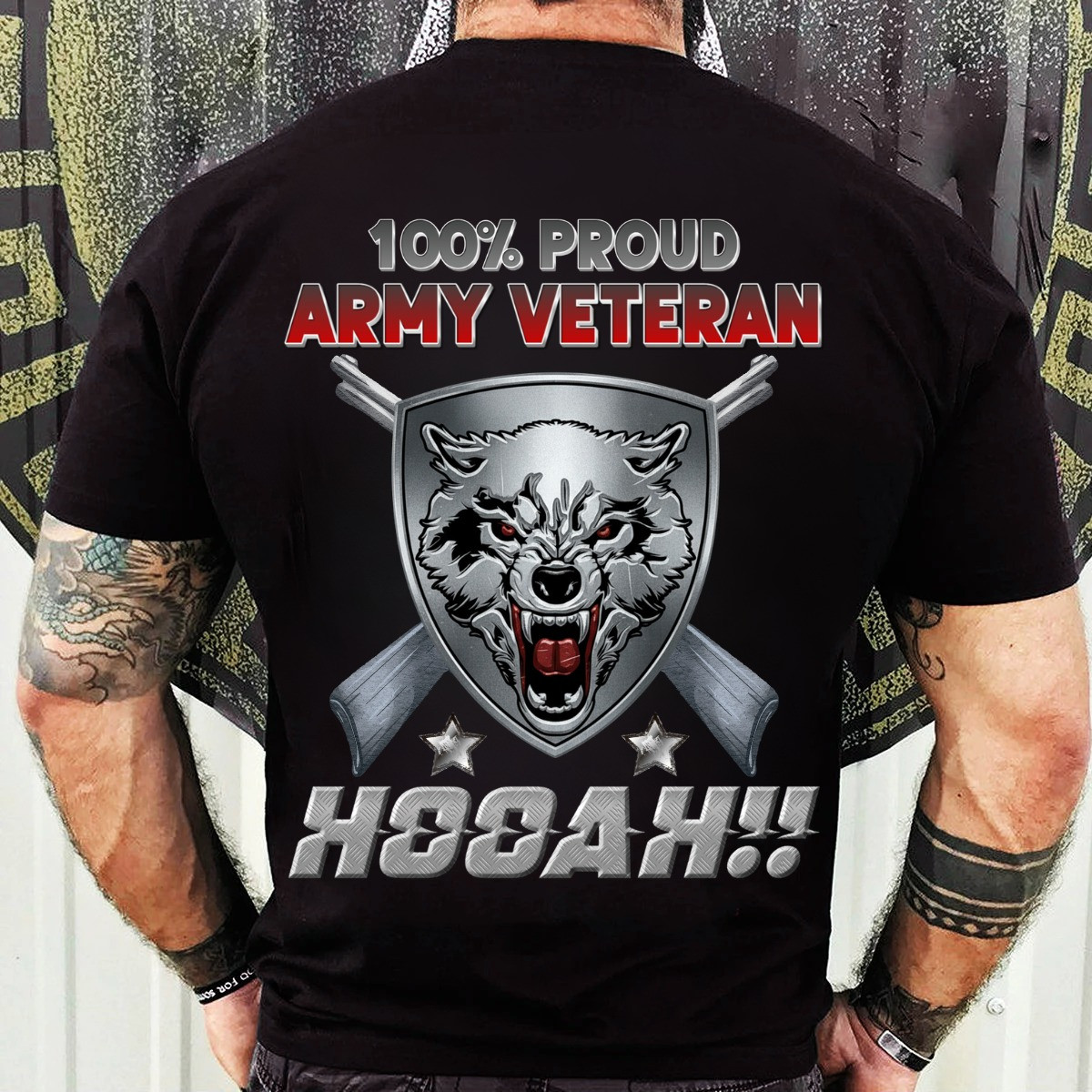 Wolf US Army Veteran Shirt Proud Army Veteran Hooah Clothing Military Veteran Gifts