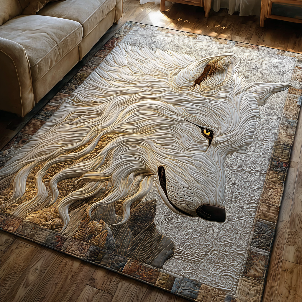 Wolf Whisper Area Rug Outdoor Decor Gift For Wolf Lover
