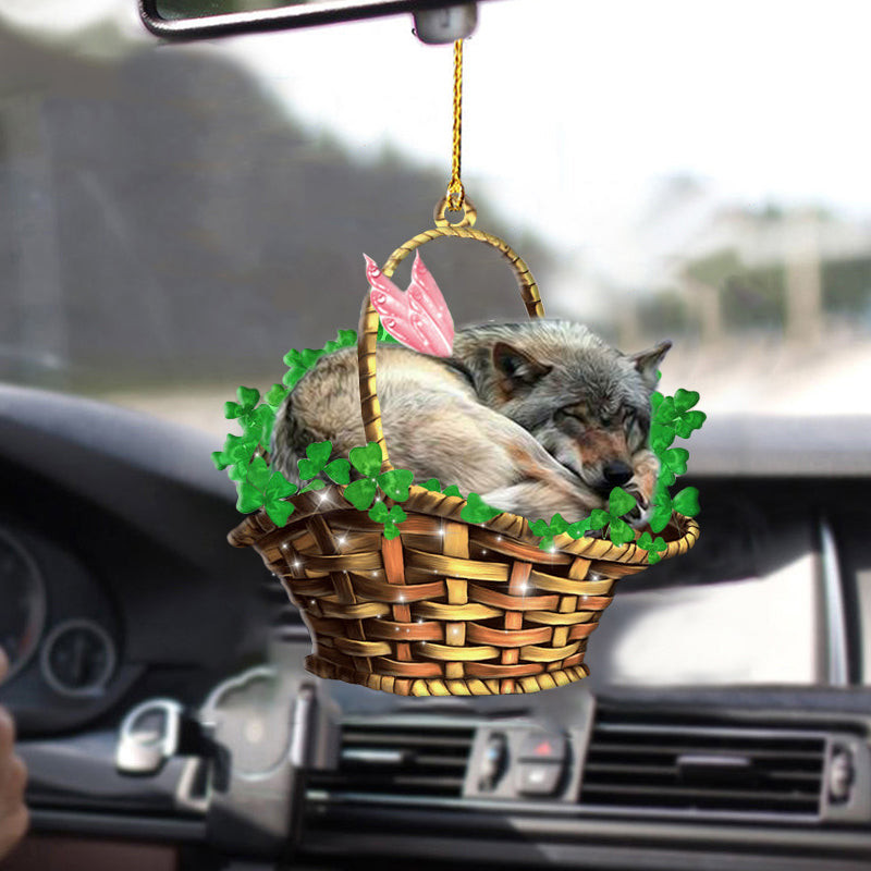 WolfSleeping Lucky FairyTwo Sided Ornament