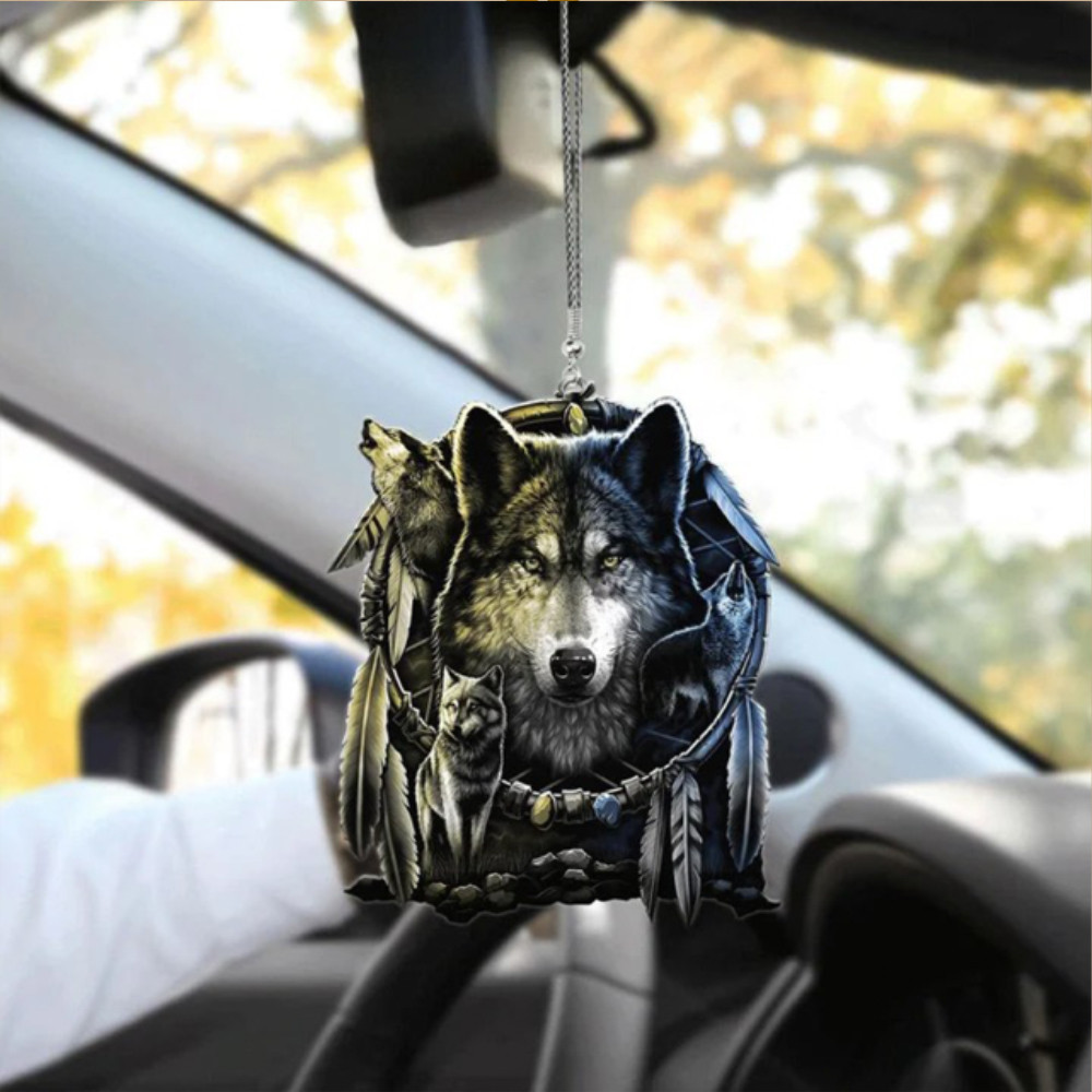 Wolves Every Child Matters Car Mirror Ornaments Canada Support Orange Day Awareness Merch