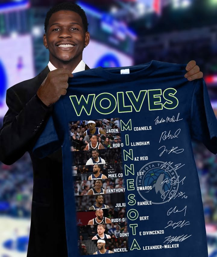 Wolves Minnesota Basketball Names Player Roster Signatures T-Shirt Gift Ideas For Fans