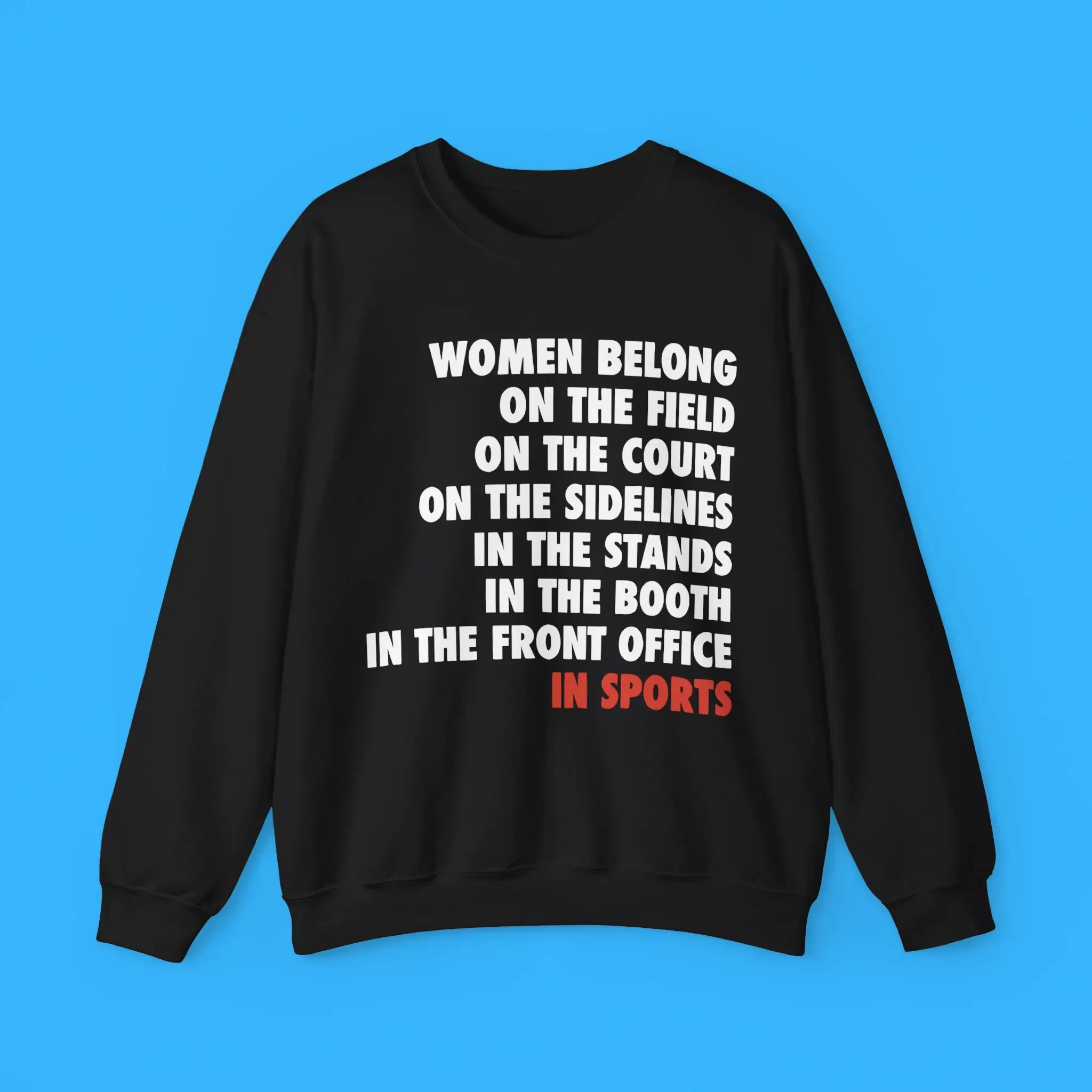 Women Belong On The Field In Sports Premium Shirt Women Belong On The Field In Sports Premium Shirt
