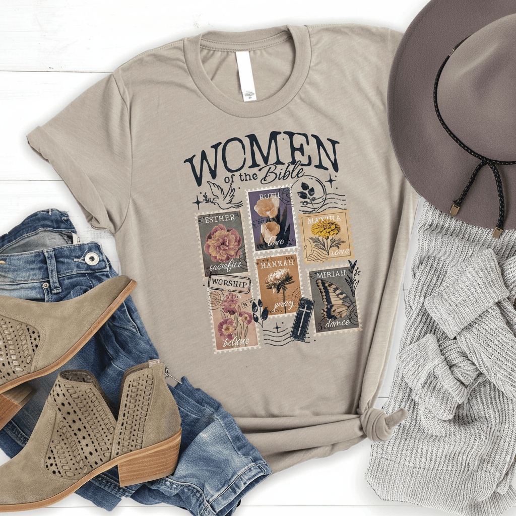 Women On The Bible Shirt Christan Faith Over Fear Hope Love Apparel Gift Ideas