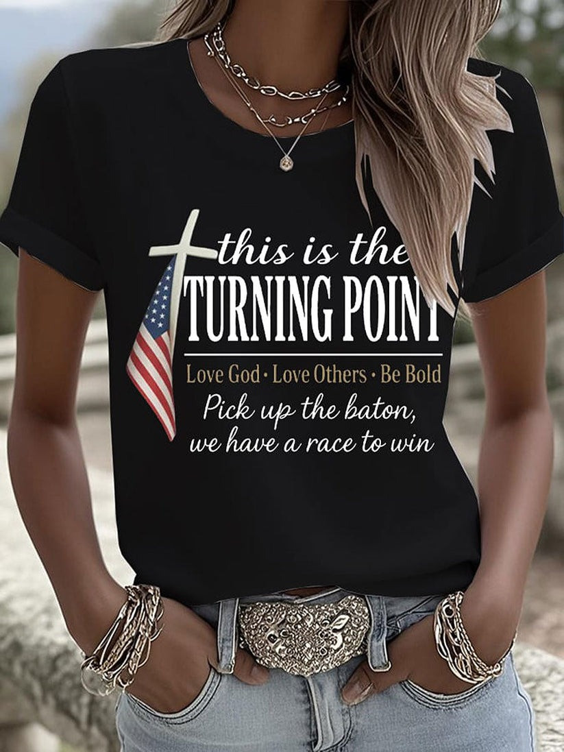Women's Clothing This Is The Turning Point T-shirts Gift For America Supporters