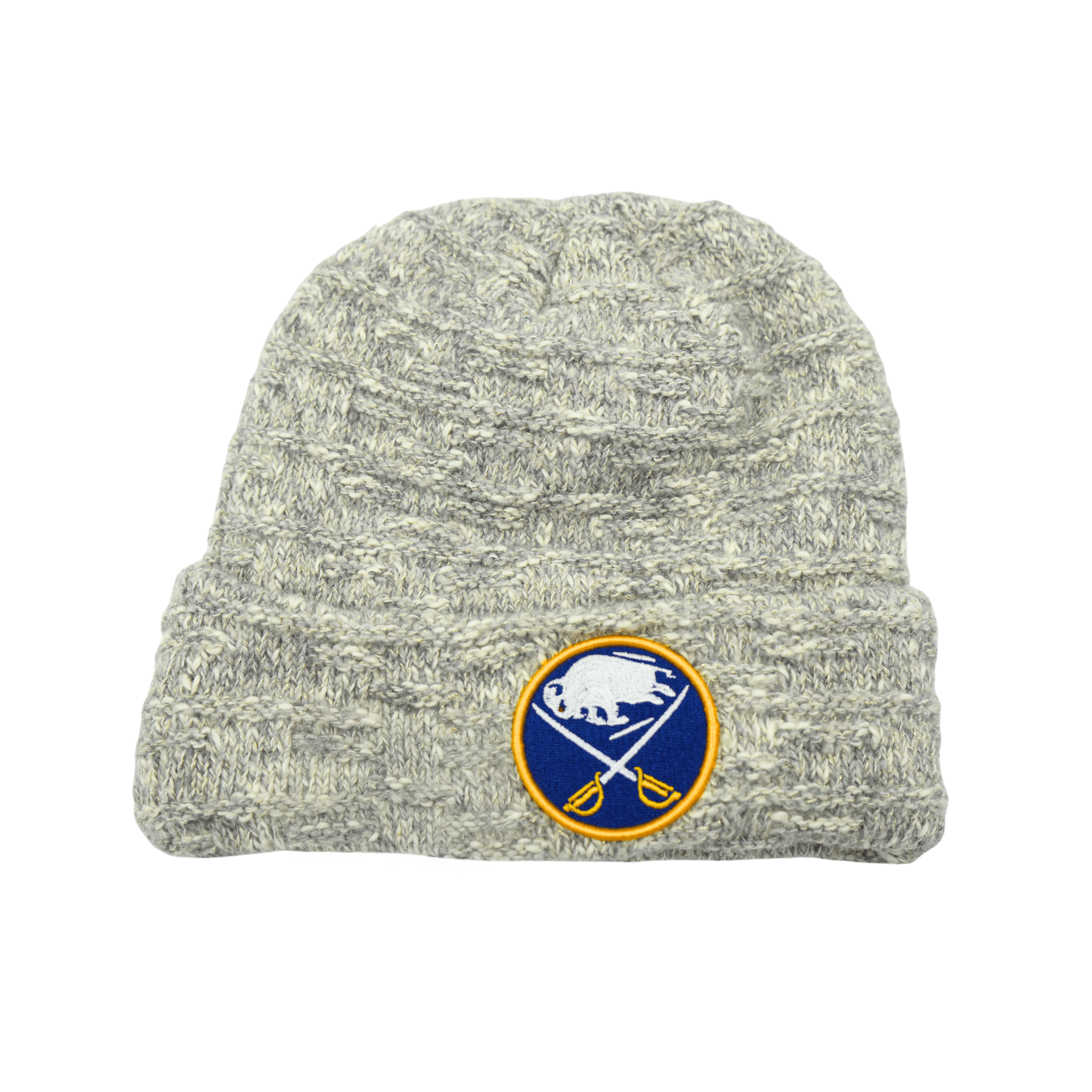 Women's New Era Buffalo Sabres Sparkle Beanie Buffalo Sabres Merch Ice Hockey Fan Gifts