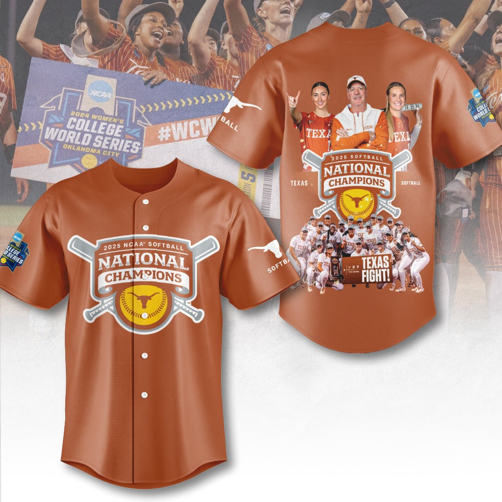 Women's Softball National Champions Hook 'Em Jersey Softball Lovers Gifts