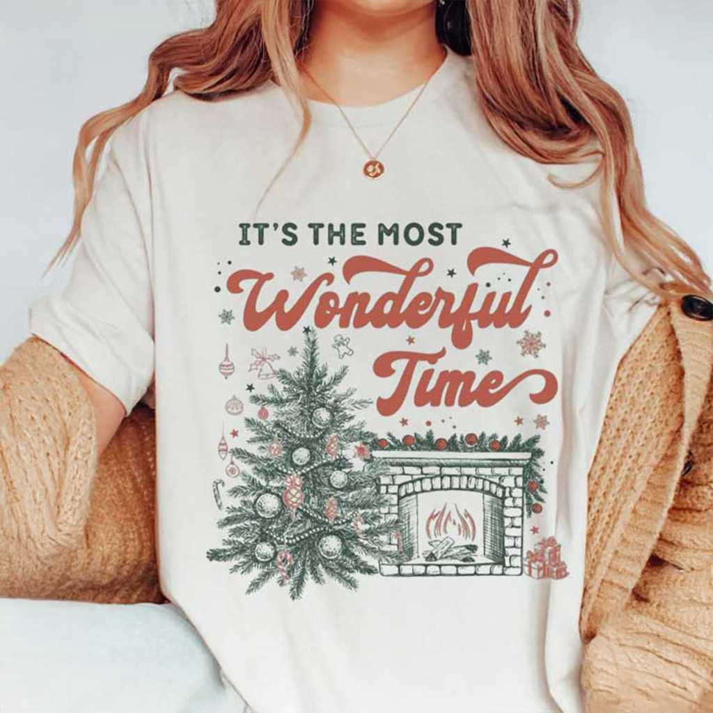 Wonderful Time Of Year Christmas Tree Cozy Holiday T-Shirt Xmas Gifts For Daughter Wonderful Time Of Year Christmas Tree Cozy Holiday T-Shirt Xmas Gifts For Daughter