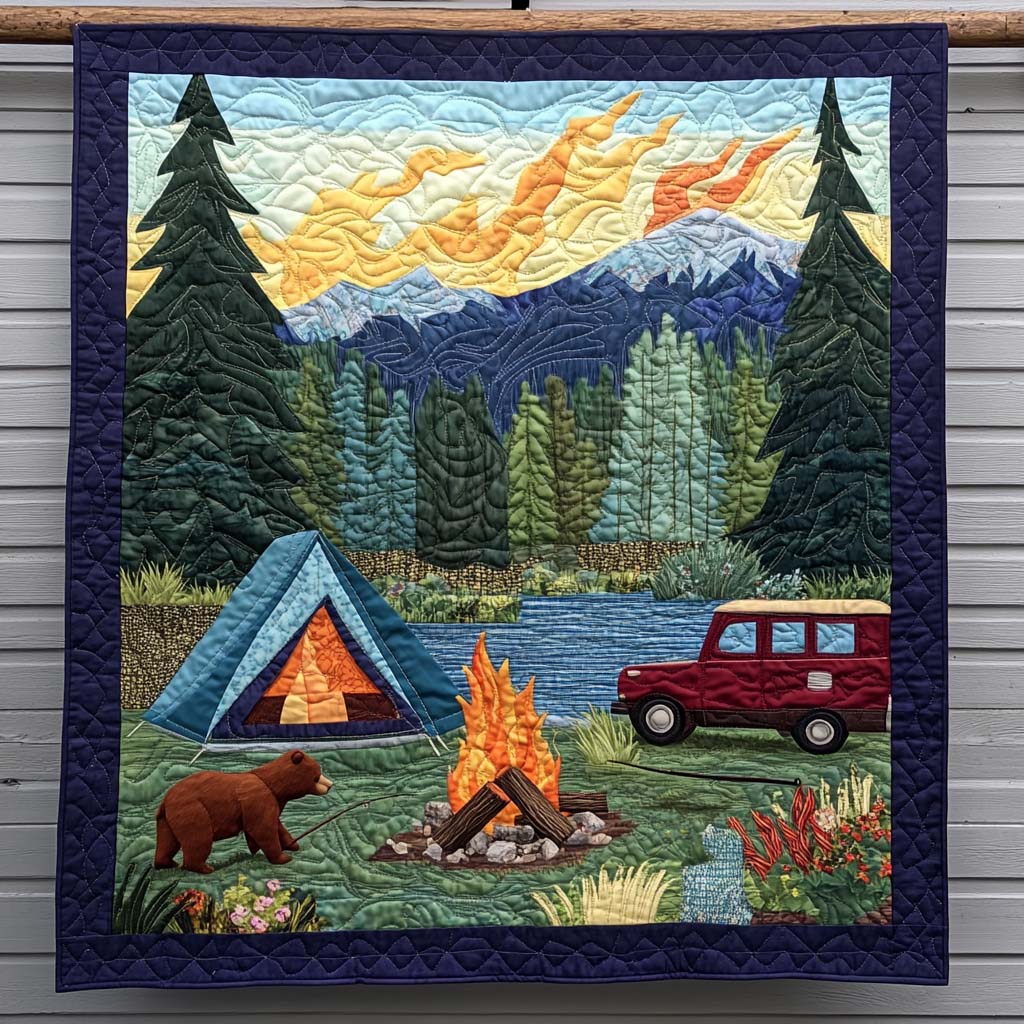 Wooded Bliss Quilted Blanket Best Camping Gifts