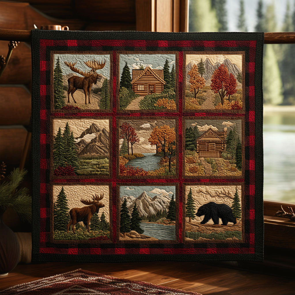 Woodland Charm Quilt Trendy Quilt Blanket for Modern Home Interiors
